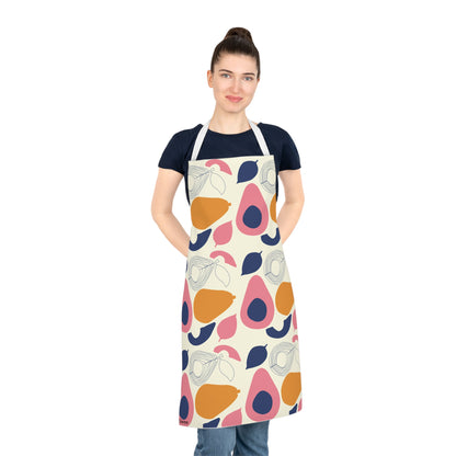 Colorful Avocado Fruit Adult Apron