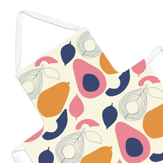 Colorful Avocado Fruit Adult Apron
